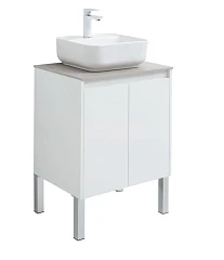 Тумба с раковиной Aquanet Nova Lite 60 белый глянец (2 дверцы) (раковина City-2) Тумба с раковиной Aquanet Nova Lite 60 белый глянец (2 дверцы) (раковина City-2)