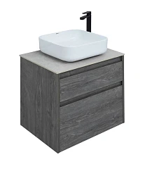 Тумба с раковиной Aquanet Nova Lite 60 дуб рошелье (2 ящика) (раковина City-1) Тумба с раковиной Aquanet Nova Lite 60 дуб рошелье (2 ящика) (раковина City-1)