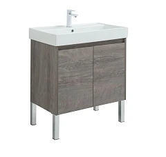 Тумба с раковиной Aquanet Nova Lite 75 дуб рошелье (2 дверцы) (раковина Латина 75, ножки 4шт.) Тумба с раковиной Aquanet Nova Lite 75 дуб рошелье (2 дверцы) (раковина Латина 75, ножки 4шт.)