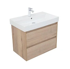 Тумба с раковиной Aquanet Nova Lite 75 дуб крафт (2 ящика) (раковина Латина 75) Тумба с раковиной Aquanet Nova Lite 75 дуб крафт (2 ящика) (раковина Латина 75)