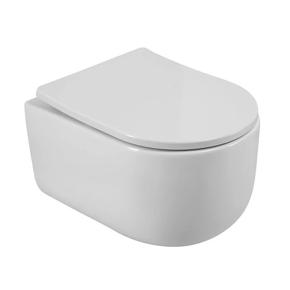 Подвесной унитаз BelBagno Soft-Tor BB084CH-TOR 36*49 безободковый с системой смыва "Торнадо"