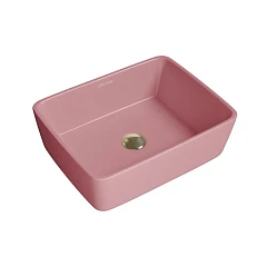 Накладная раковина Grossman Color GR-3016PIM 48*37 розовая матовая