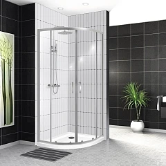 Душевой уголок BelBagno UNO-195-RH-2-100/80-C-Cr 100*80*198 R с поддоном TRAY-AS-RH-100/80-30-W-R