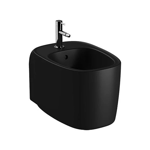 Подвесное биде Vitra Plural 36*54,5 с креплениями черное матовое