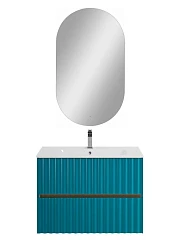 Комплект мебели Art&Max Elegant 80 с LED подсветкой ручек бирюзовый матовый Комплект мебели Art&Max Elegant 80 с LED подсветкой ручек бирюзовый матовый