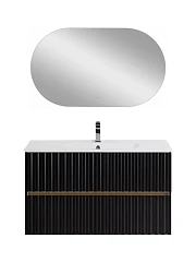 Комплект мебели Art&Max Elegant 100 с LED подсветкой ручек черный матовый Комплект мебели Art&Max Elegant 100 с LED подсветкой ручек черный матовый