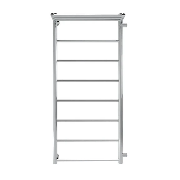 Водяной полотенцесушитель Indigo Line 47,7*110 R боковое подключение 100 с полкой серебристый