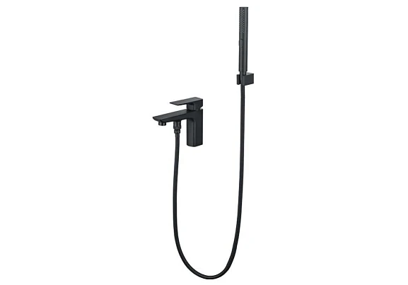 Смеситель на борт ванны Aquatek Вега AQ1044MB на 1 отверстие матовый черный