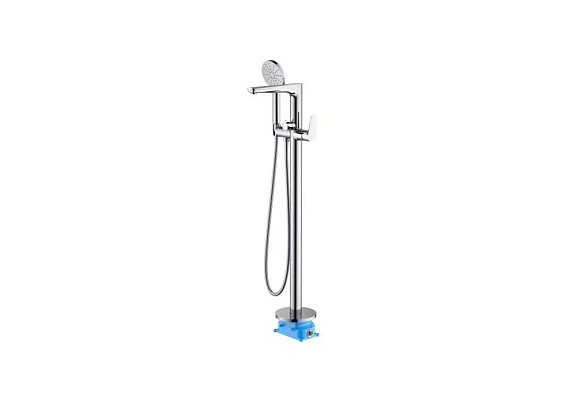Напольный смеситель Aquatek Бетта AQ1145CR для ванны (внешняя и скрытая часть)