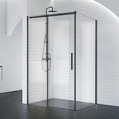 Душевой уголок BelBagno Acqua AH-1-120/90-C-NERO 120*90*195 профиль черный матовый без поддона Душевой уголок BelBagno Acqua AH-1-120/90-C-NERO 120*90*195 профиль черный матовый без поддона