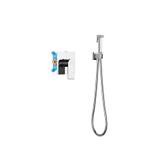 Гигиенический душ со смесителем Лира AQ1419CR скрытый монтаж хром