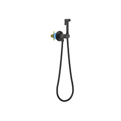 Гигиенический душ со смесителем Бетта Select AQ1023MB скрытый монтаж матовый черный