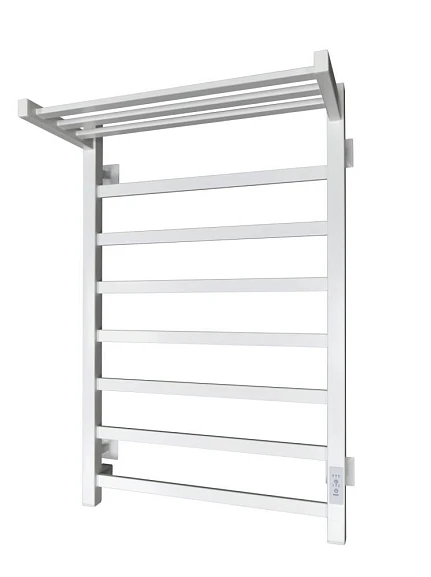 Электрический полотенцесушитель Санприз Контур П8 50*80 L/R с полкой белый матовый