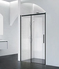 Душевая дверь в нишу BelBagno ACQUA-BF-1-150-C-NERO 150*195 профиль черный матовый без поддона Душевая дверь в нишу BelBagno ACQUA-BF-1-150-C-NERO 150*195 профиль черный матовый без поддона