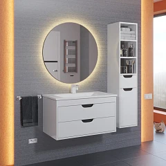 Зеркало Uperwood Modul 65*65 бесконтактный сенсор, антизапотевание, круглое, теплая подсветка Зеркало Uperwood Modul 65*65 бесконтактный сенсор, антизапотевание, круглое, теплая подсветка