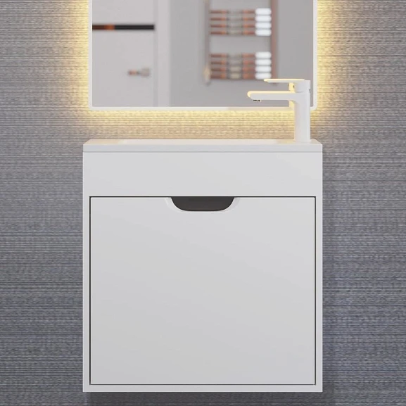 Тумба под раковину Uperwood Modul 60 белая/графит матовая