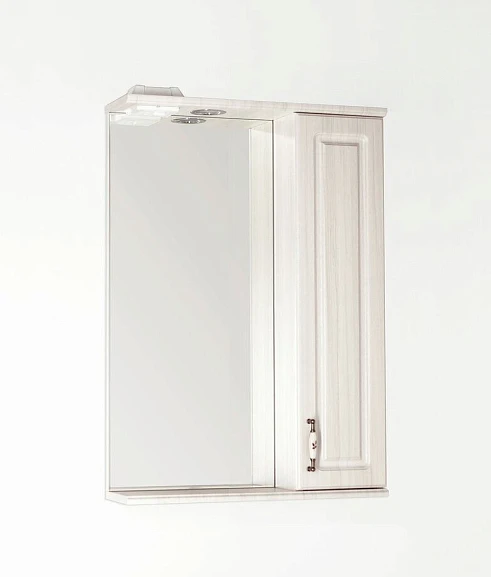 Зеркало-шкаф Style Line Олеандр-2 55/С R с Led-подсветкой пастель