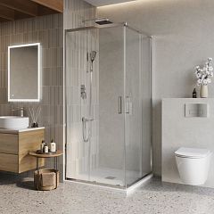 Душевой уголок BelBagno LUCE-A-2-80-C-Cr 80*80*195 без поддона