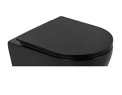 Крышка-сиденье BelBagno BB062SC-MB дюропласт, soft close, металлическое крепление, черное матовое Крышка-сиденье BelBagno BB062SC-MB дюропласт, soft close, металлическое крепление, черное матовое