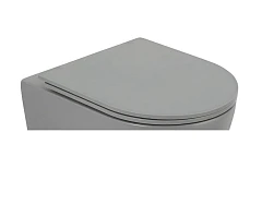 Крышка-сиденье BelBagno BB062SC-GR дюропласт, soft close, металлическое крепление, серое матовое Крышка-сиденье BelBagno BB062SC-GR дюропласт, soft close, металлическое крепление, серое матовое