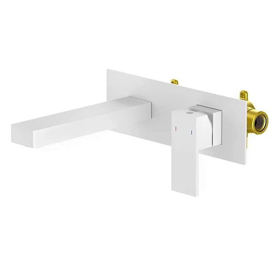 Смеситель Timo Selene 2071/16SM для раковины скрытый монтаж белый матовый