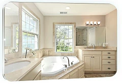 Зеркало Silver Mirrors Паллада 100*80 с интерьерной Led-подсветкой, сенсорный выключатель Зеркало Silver Mirrors Паллада 100*80 с интерьерной Led-подсветкой, сенсорный выключатель