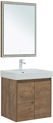 Комплект мебели Aquanet Nova Lite 60 дуб рустикальный (2 дверцы) (раковина Латина 60) Комплект мебели Aquanet Nova Lite 60 дуб рустикальный (2 дверцы) (раковина Латина 60)