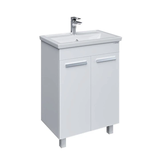 Тумба с раковиной Grossman Нео 70 белый глянец напольная в пленке