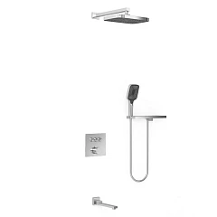Душевой комплект Vincea VSFW-4311RCH с изливом и полкой скрытый монтаж хром Душевой комплект Vincea VSFW-4311RCH с изливом и полкой скрытый монтаж хром