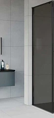 Душевая стенка боковая Vincea Arno VSG-1A900CGB 90*200 стекло тонированное профиль черный матовый Душевая стенка боковая Vincea Arno VSG-1A900CGB 90*200 стекло тонированное профиль черный матовый