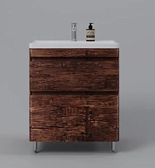 Тумба с раковиной Style Line Атлантика 70 напольная старое дерево Тумба с раковиной Style Line Атлантика 70 напольная старое дерево