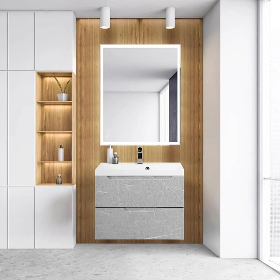 Комплект мебели BelBagno Vittoria 70 Toros Bianco (с белой раковиной)