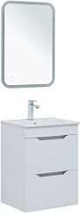 Комплект мебели Aquanet Практика 50 белый матовый (2 ящика) Комплект мебели Aquanet Практика 50 белый матовый (2 ящика)