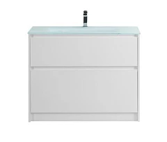 Тумба с раковиной BelBagno Kraft 100 напольная Bianco Opaco (раковина BB1010/465-LV-VTR-BO) Тумба с раковиной BelBagno Kraft 100 напольная Bianco Opaco (раковина BB1010/465-LV-VTR-BO)