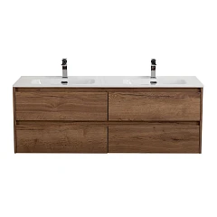 Тумба с раковиной BelBagno Kraft 140 с четырьмя ящиками Rovere Tabacco Тумба с раковиной BelBagno Kraft 140 с четырьмя ящиками Rovere Tabacco