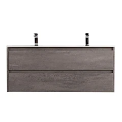 Тумба с раковиной BelBagno Kraft 120 с двумя ящиками Cemento Grigio