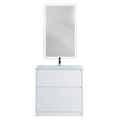 Комплект мебели BelBagno Kraft 80 напольный Bianco Opaco (раковина BB810/465-LV-VTR-BO)