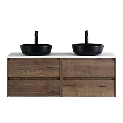 Тумба с раковиной BelBagno Kraft 140 со столешницей Rovere Tabacco Тумба с раковиной BelBagno Kraft 140 со столешницей Rovere Tabacco