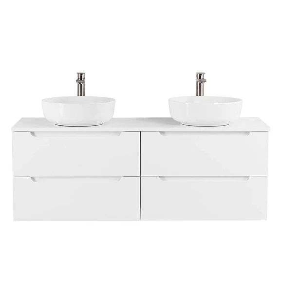 Тумба с раковиной BelBagno Etna 140 со столешницей Bianco Lucido