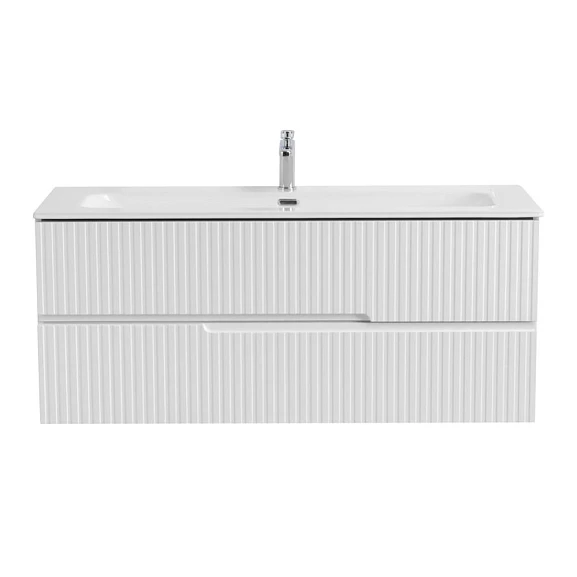 Тумба под раковину Cezares DUET-N 120 Bianco Opaco с двумя ящиками