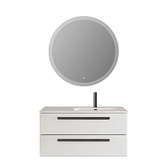 Комплект мебели Cezares Eco-Cer 100 два ящика Bianco Lucido R Комплект мебели Cezares Eco-Cer 100 два ящика Bianco Lucido R