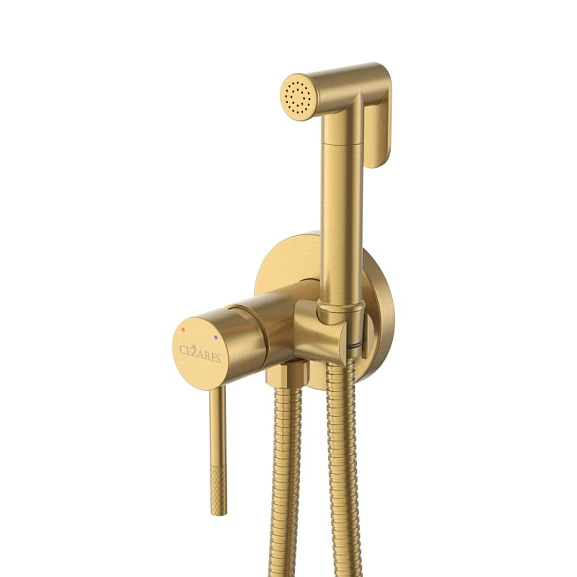 Гигиенический душ со смесителем Cezares Relax RELAX-DIF-BORO скрытый монтаж брашированное золото