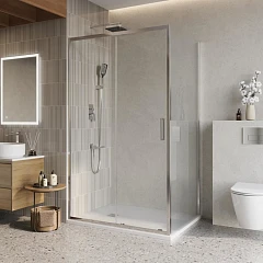 Душевой уголок BelBagno Luce LUCE-AH-1-140/80-C-Cr 140*80*195 без поддона Душевой уголок BelBagno Luce LUCE-AH-1-140/80-C-Cr 140*80*195 без поддона