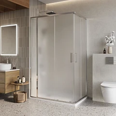 Душевой уголок BelBagno Luce LUCE-AH-21-110/90-P-Cr 110*90*195 стекло рифленое без поддона Душевой уголок BelBagno Luce LUCE-AH-21-110/90-P-Cr 110*90*195 стекло рифленое без поддона