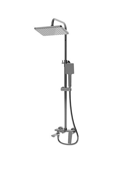 Душевая стойка Knotlor Muse KN-62/GM с изливом вороненая сталь