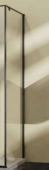 Душевая стенка боковая Vincea Slim-N VSG-5SN100CLB 100*195 профиль черный матовый