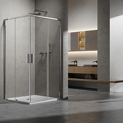 Душевой уголок Vincea Slim 8mm 100*90*200 без поддона Душевой уголок Vincea Slim 8mm 100*90*200 без поддона