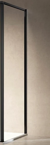 Душевая стенка боковая Vincea Slim 8mm VSG-6SL800CLB 80*200 профиль черный матовый