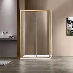 Душевой уголок Vincea Garda 130*100*190 профиль брашированное золото без поддона Душевой уголок Vincea Garda 130*100*190 профиль брашированное золото без поддона