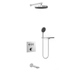Душевой комплект Vincea Inspire VSFW-431I2RCH с изливом скрытый монтаж